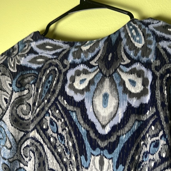 Alfred dunnrer mob wife,granny core womens Blue Paisley Top , - Picture 8 of 8